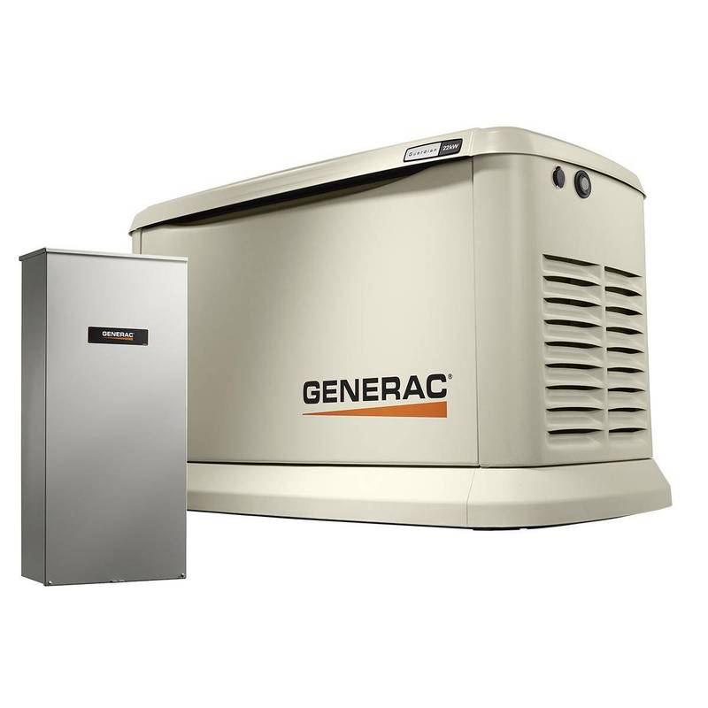 Generac, Generator, 10kW Stand-By Bundle, Air-Cooled, 3600 RPM Generac, Generator, 10kW Stand-By Bundle, Air-Cooled, 3600 RPM, 120/240Vac, Natural Gas or LPG