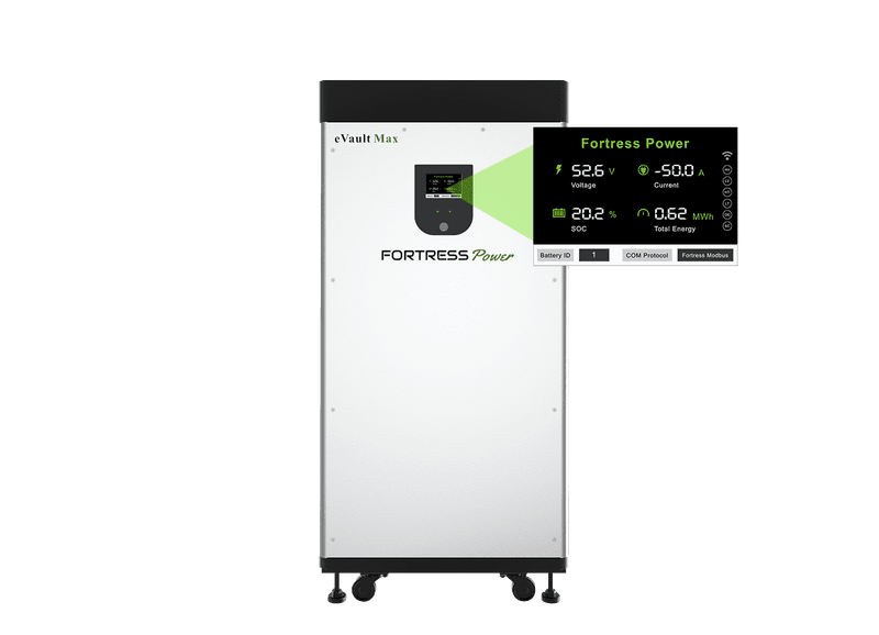 eVaultMax2 Fortress Power eVault Max 18.5kWh LFP Battery