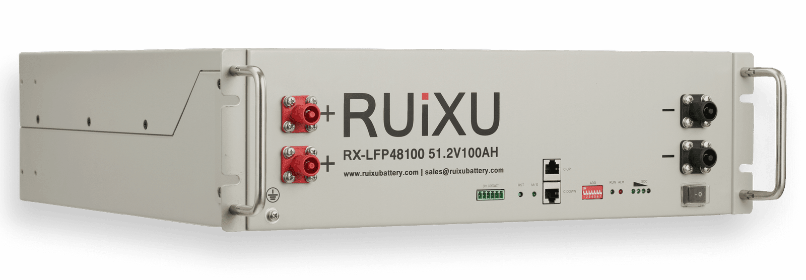 RX-LFP48100 RX-LFP48100-H 19" Rack Mounted 3U ModuleUL1973 Certified Self-heating, 10-year warranty, 10-year warranty