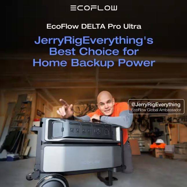 EcoFlow Battery Generator 6144Wh Delta Pro Ultra w Smart Home Panel 2,7200W Output, LFP Power Station Home Backup, Push-Button EcoFlow Battery Generator 6144Wh Delta Pro Ultra w Smart Home Panel 2,7200W Output, LFP Power Station Home Backup, Push-Button