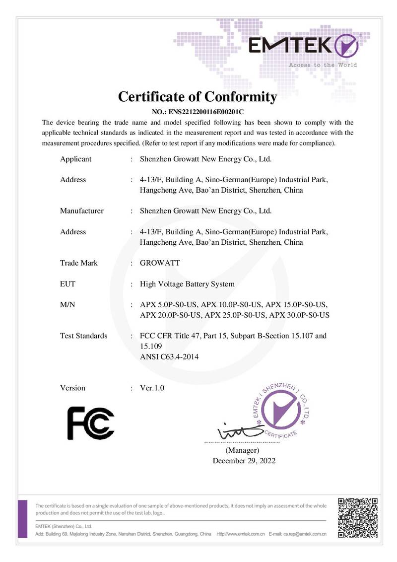 APX HV FCC