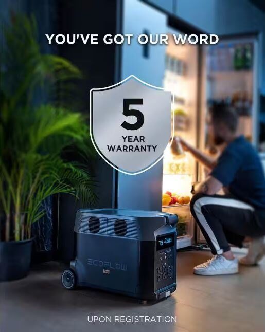 EcoFlow Battery Solar Generator DELTA Pro 3600Wh Solar, 3600W Output, LFP Power Station, Home Backup, Camping, Push-Button Start EcoFlow Battery Solar Generator DELTA Pro 3600Wh Solar, 3600W Output, LFP Power Station, Home Backup, Camping, Push-Button Start