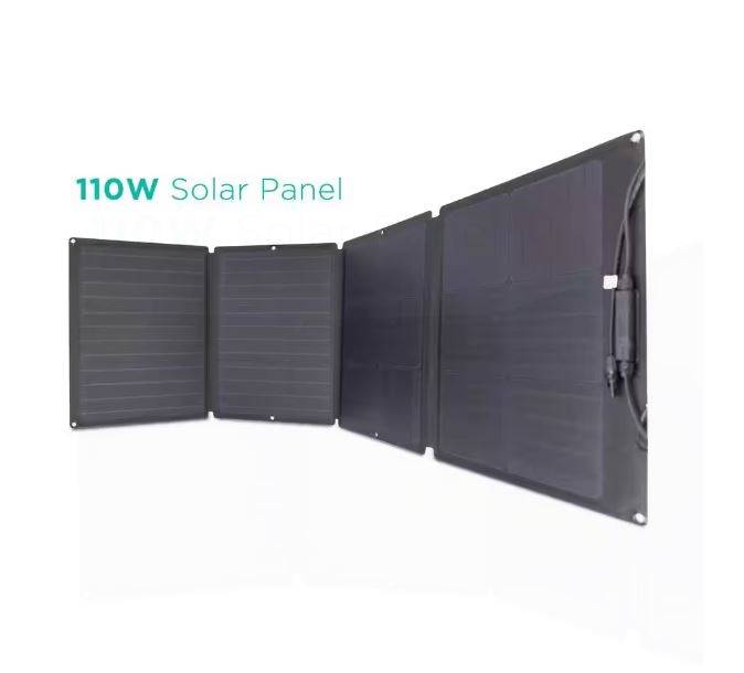 EcoFlow 110-Watt Portable Solar Panel, Foldable Solar Charger Chainable for Power Station Generator, Waterproof for Outdoors EcoFlow 110-Watt Portable Solar Panel