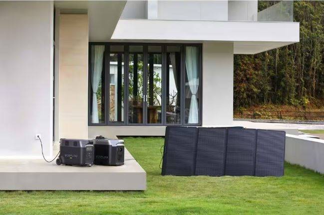 EcoFlow 400-Watt Monocrystalline Silicon Portable Solar Panel with 48-Volt Output for Power Station Generator, IP68 EcoFlow 400-Watt Monocrystalline Silicon Portable Solar Panel with 48-Volt Output for Power Station Generator, IP68