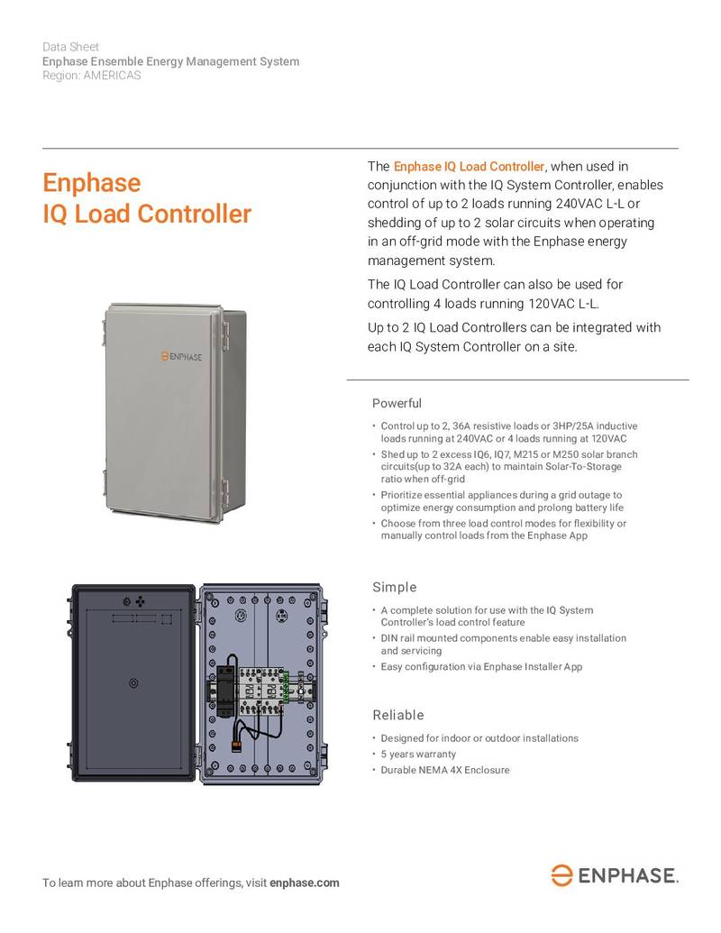 Enphase IQ EP-NA-LK02-040 Load Controller