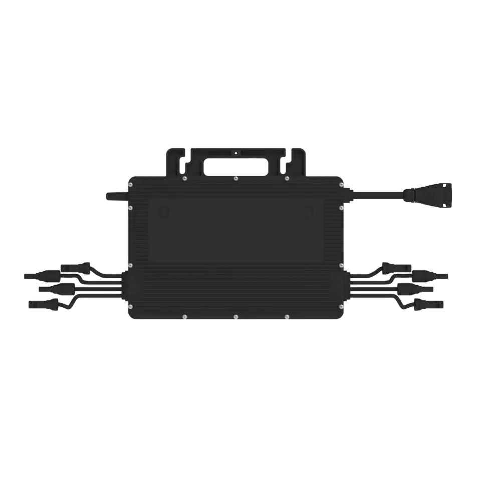 Hoymiles HMS-1600-4T-NA 4-in-1 solar microinverter Close-up of Hoymiles HMS-1600-4T-NA 4-in-1 Single Phase Solar Microinverter for Grid-Tie PV Systems