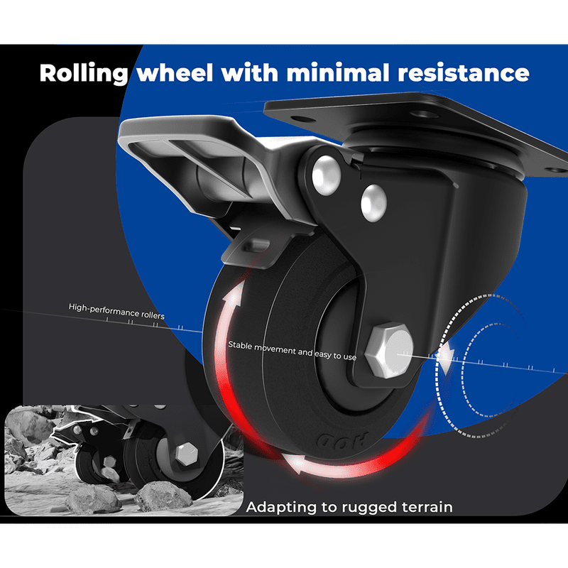 DOCAN ENERGY DO-NOON Roller Wheels DOCAN ENERGY DO-NOON heavy-duty roller wheel for stable movement and easier battery positioning