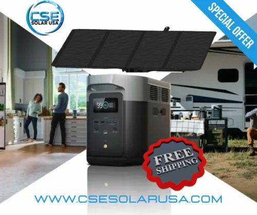 EcoFlow DELTA 2 Max + 160W Portable Solar Panel EcoFlow DELTA 2 Max + 160W Portable Solar Panel