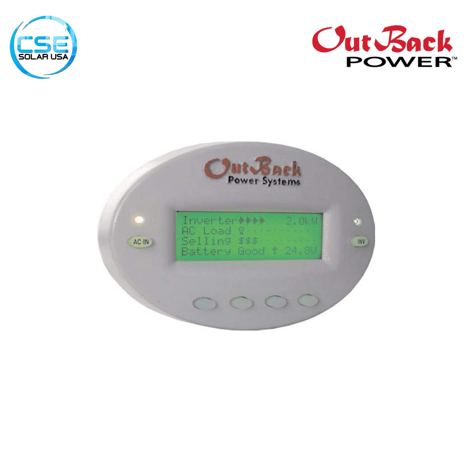 OutBack Power GFX MATE Controller Gray Oval OutBack Power Systems