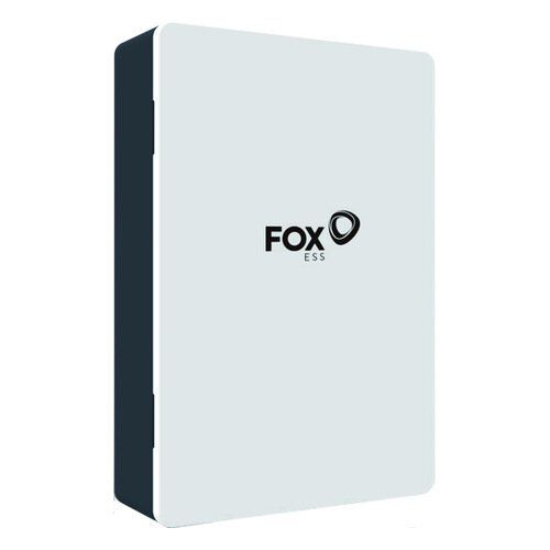Fox ESS Hub G2 200A Angled View Angled side view of the Fox ESS Hub G2 200A energy management system showing enclosure depth