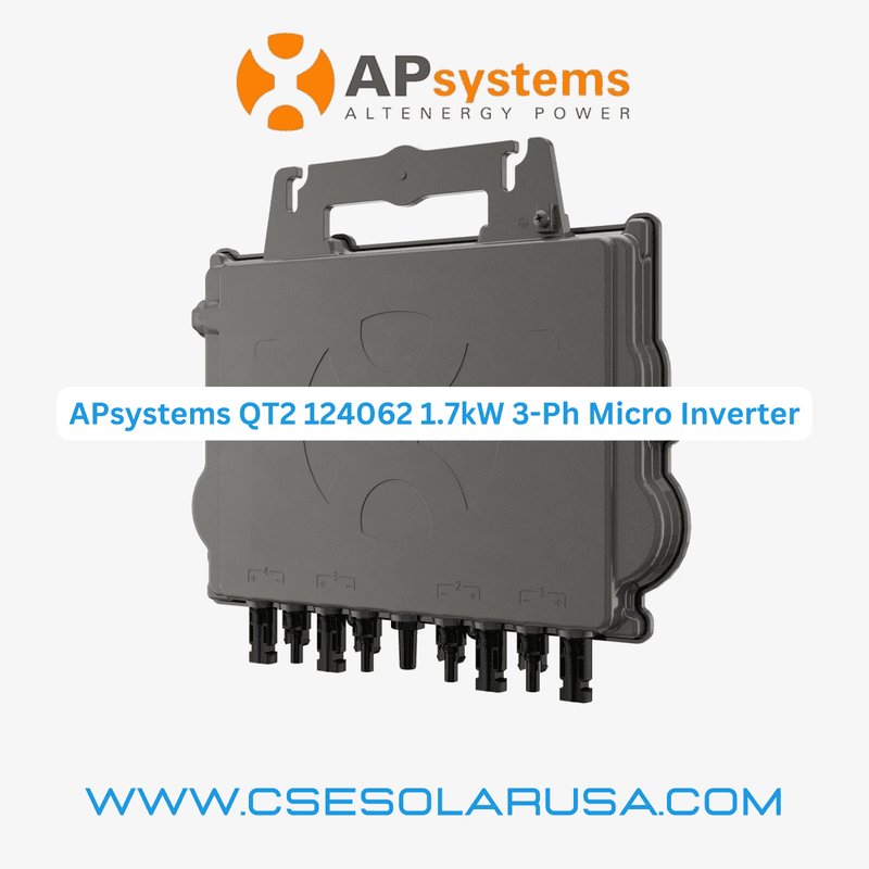 APsystems QT2 124062 1.7kW 3-Ph Micro Inverter APsystems QT2 124062 1.7kW 3-Ph Micro Inverter