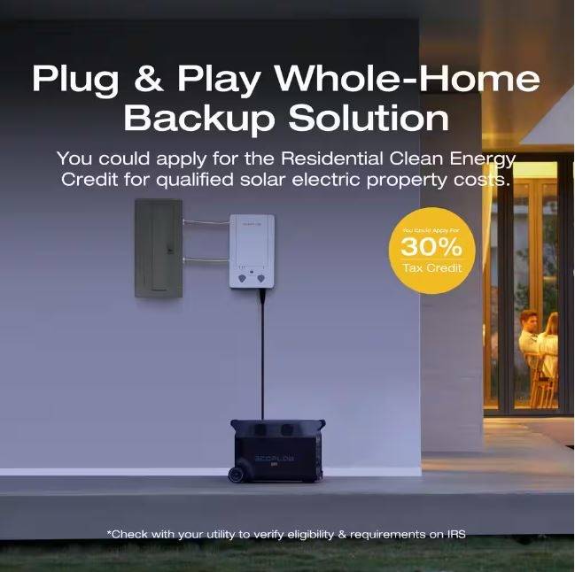 EcoFlow Battery Solar Generator DELTA Pro 3600Wh Solar, 3600W Output, LFP Power Station, Home Backup, Camping, Push-Button Start EcoFlow Battery Solar Generator DELTA Pro 3600Wh Solar, 3600W Output, LFP Power Station, Home Backup, Camping, Push-Button Start