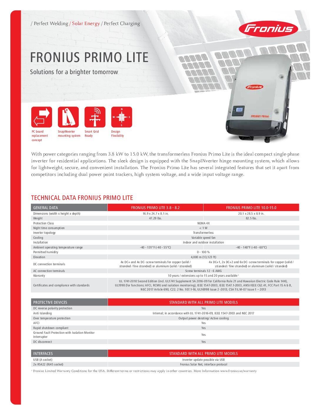 Primo LITE Datasheet