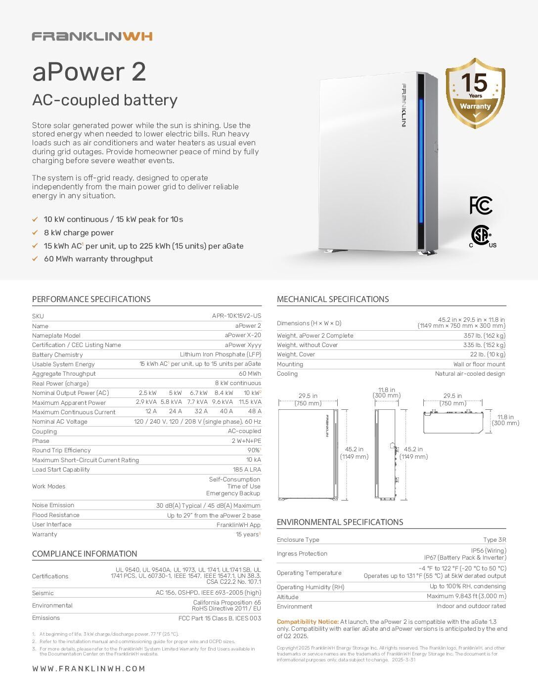 aPower-2-Datasheet-SKU_-APR-10K15V2-US