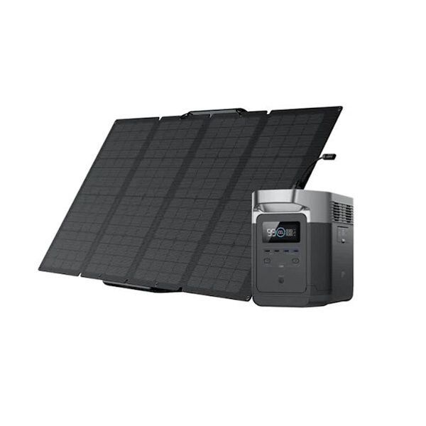 EcoFlow Delta 2 Max with 160W Portable Solar Panel