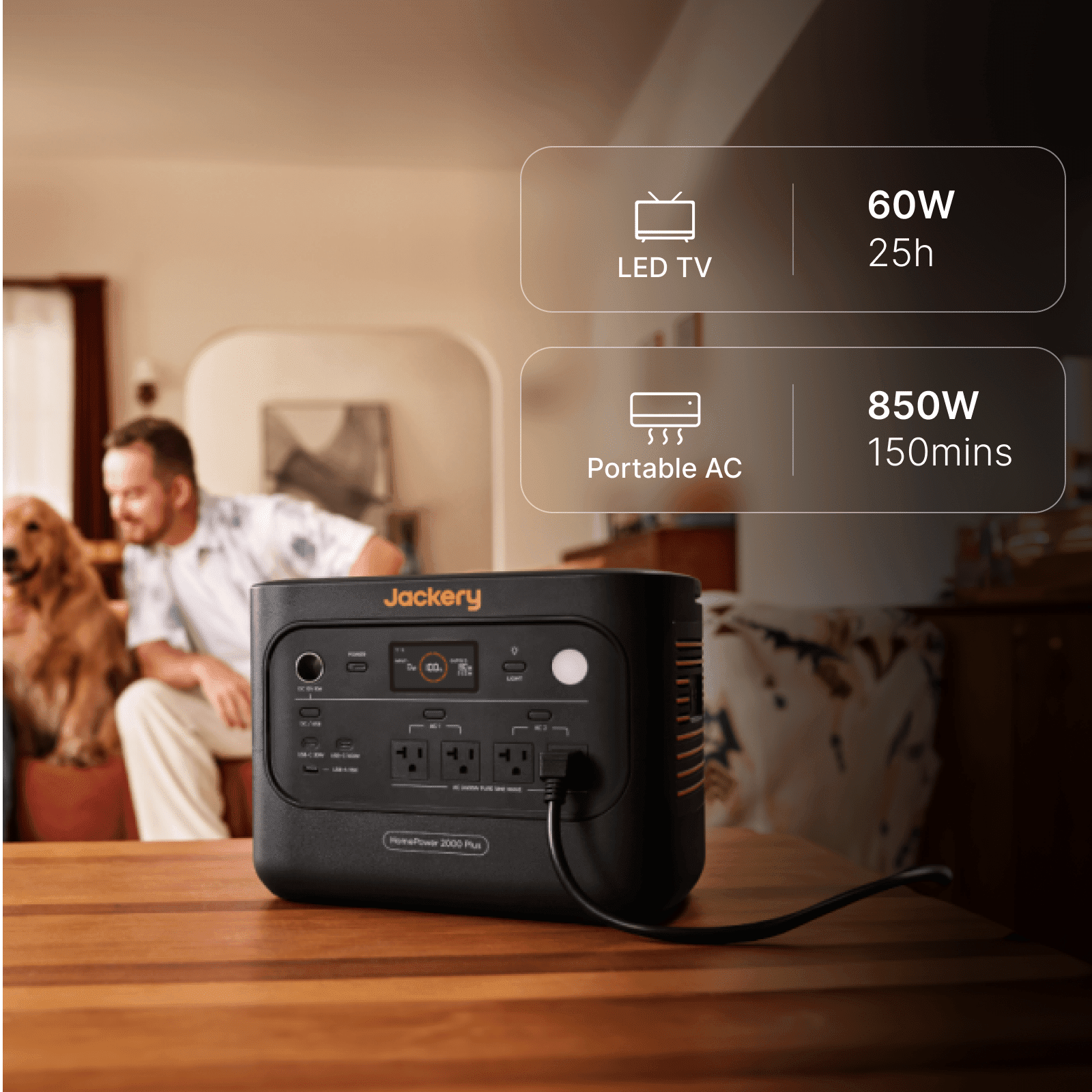 Jackery HomePower 2000 Plus v2 (in-use view) Jackery HomePower 2000 Plus v2 in-use view