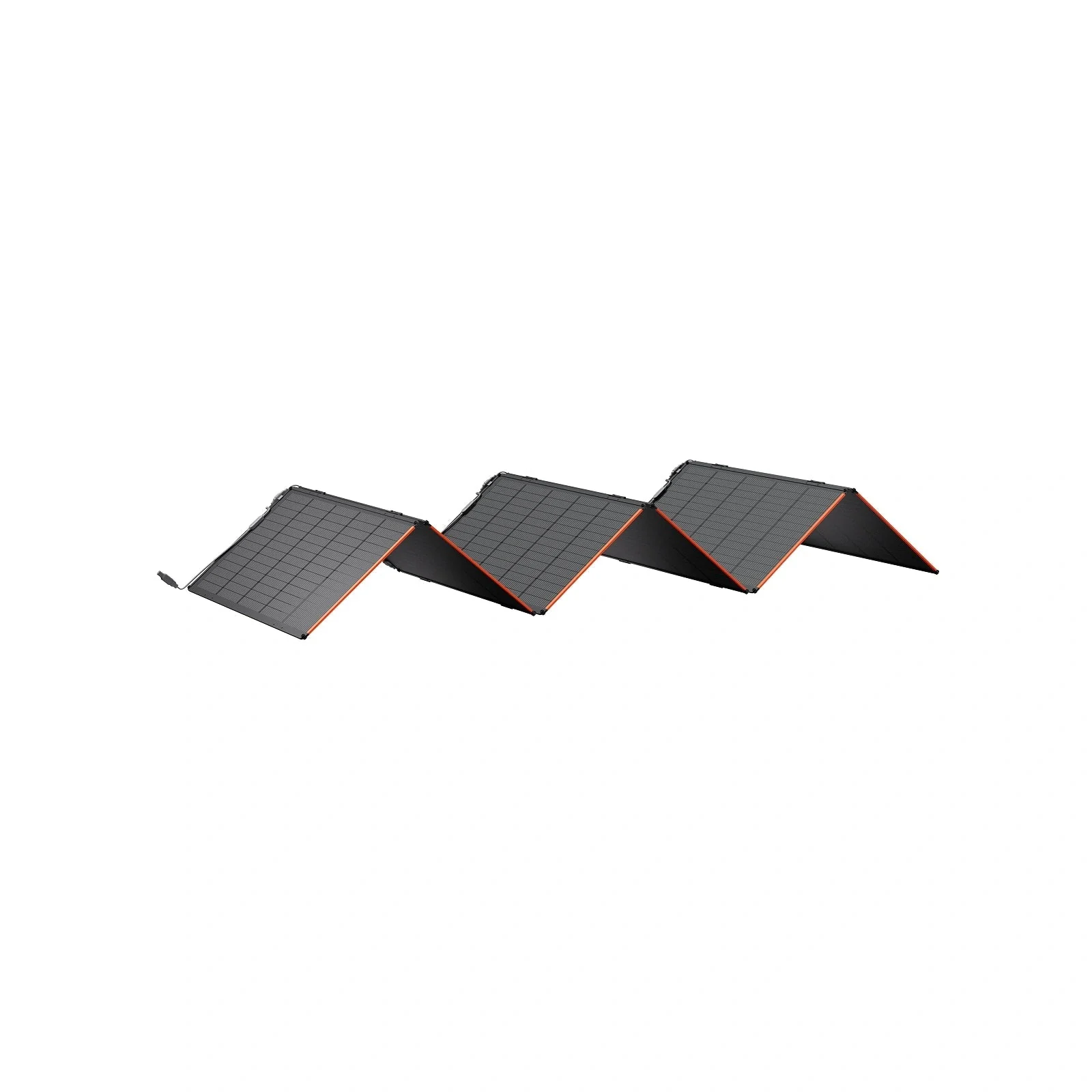 Jackery SolarSaga 500 X 500W bifacial solar panel Jackery SolarSaga 500 X 500W bifacial folding solar panel, unfolded