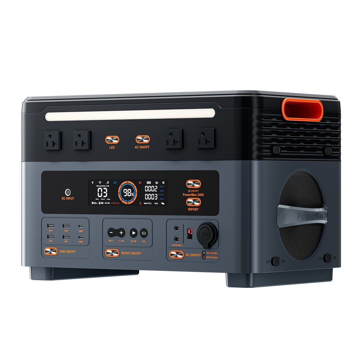 oscal-powermax-2400-official-02 OSCAL PowerMax 2400 portable power station, official OSCAL product image 2