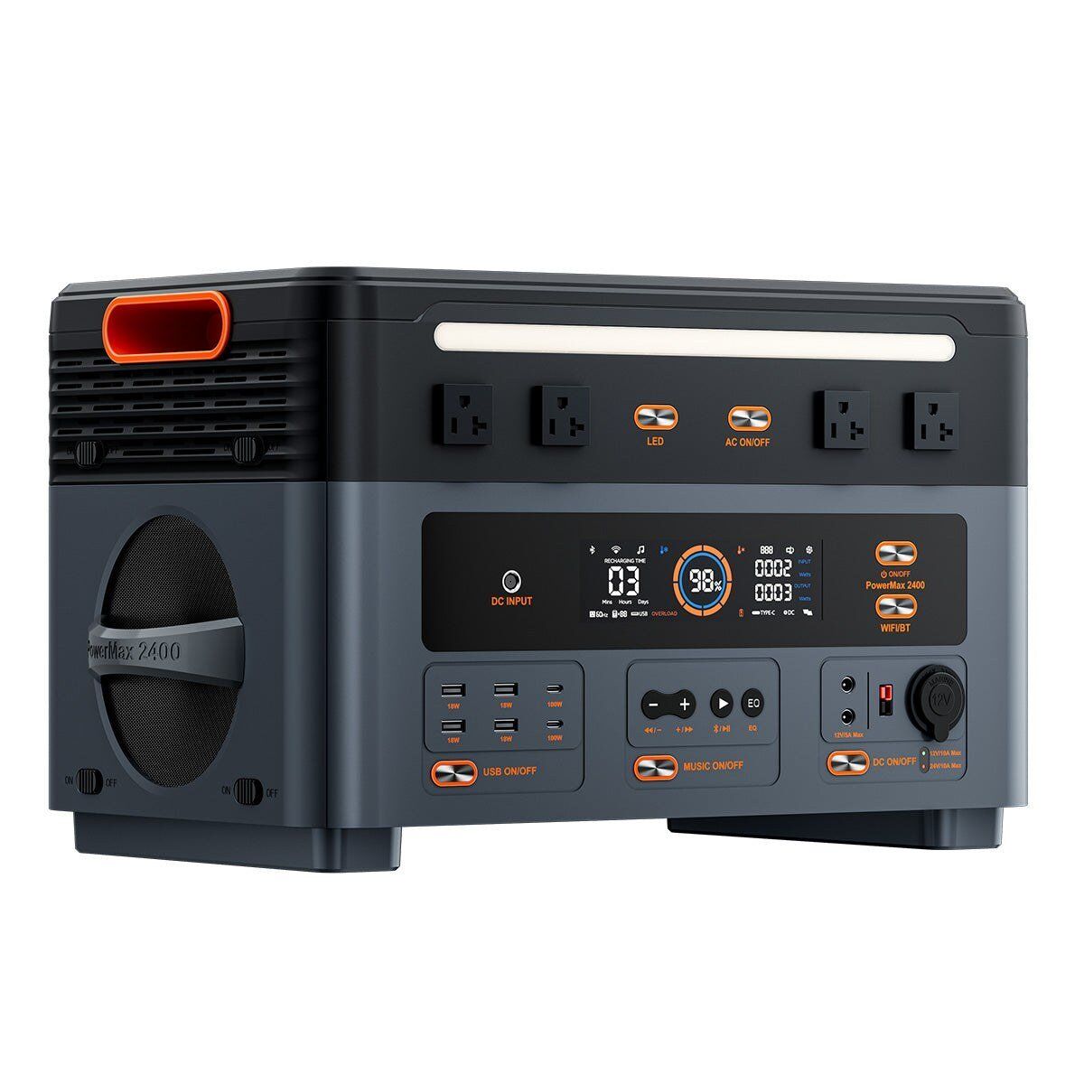 oscal-powermax-2400-official-03 OSCAL PowerMax 2400 portable power station, official OSCAL product image 3