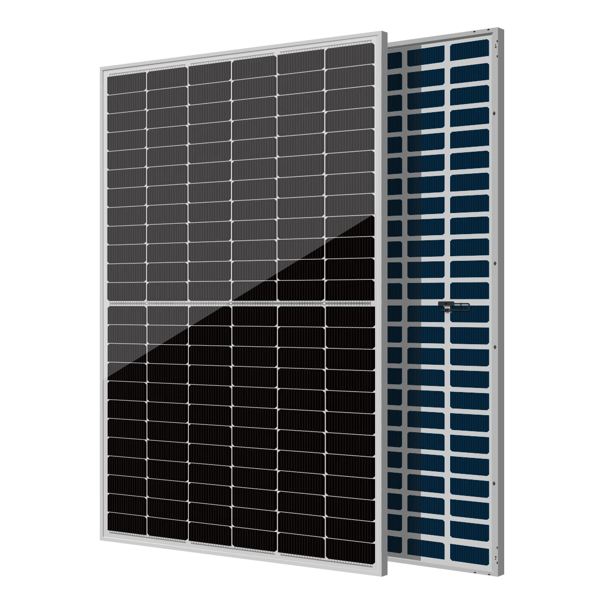 ZNShine ZXM7-UHLDD144 N-type TOPCon bifacial dual-glass solar panel, front and back (official ZNShine image) ZNShine ZXM7-UHLDD144 N-type TOPCon bifacial dual-glass solar panel, front and back (official ZNShine image)