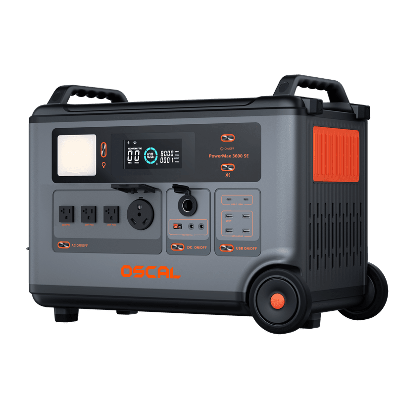 PowerMax_3600_SE_Product_4 OSCAL PowerMax 3600 SE portable power station, official OSCAL product image 5