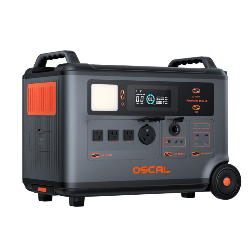 PowerMax_3600_SE_Product_5 OSCAL PowerMax 3600 SE portable power station, official OSCAL product image 6