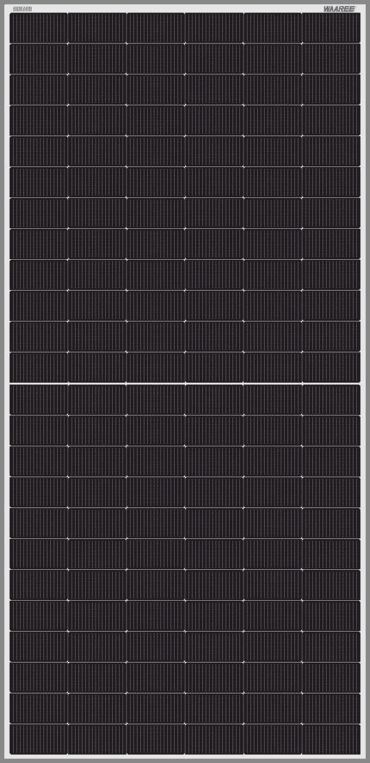 Waaree Elite Series BiN-08 N-type TOPCon bifacial solar panel – official manufacturer image Waaree Elite Series BiN-08 N-type TOPCon bifacial solar panel, official Waaree product image
