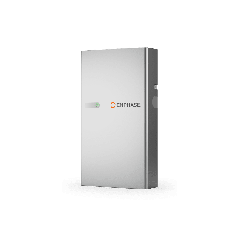 Enphase, IQ Battery 5P, Base Unit, Cover, and Wall Bracket, 5kWh LFP Battery, with 6 Integrated IQ8D-BAT Inverters, NEMA 3R, IQBATTERY-5P-1P-NA Enphase, IQ Battery 5P, Base Unit, Cover, and Wall Bracket, 5kWh LFP Battery, with 6 Integrated IQ8D-BAT Inverters, NEMA 3R, IQBATTERY-5P-1P-NA