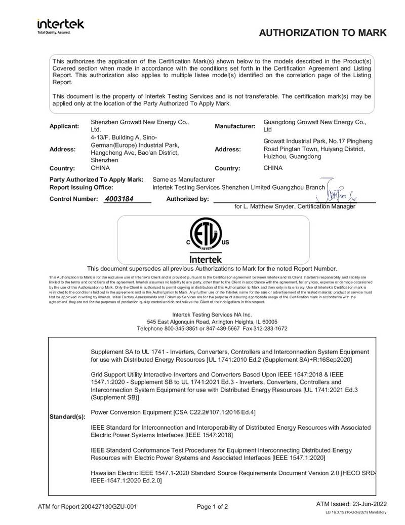 MIN 3000-7600TL-XH-US UL1741SB