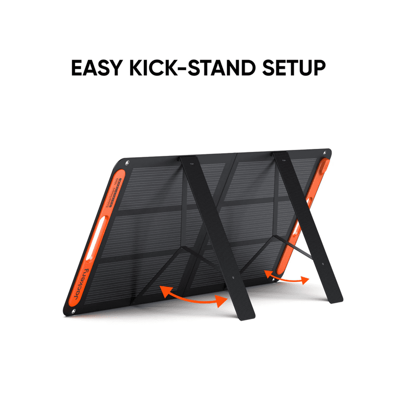 Jackery SolarSaga 100W Solar Panel Easy Kick Stand Setup Jackery SolarSaga 100W Solar Panel Easy Kick Stand Setup