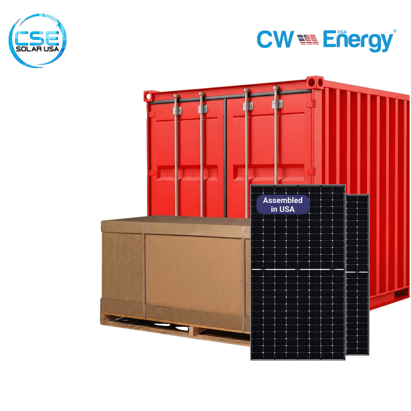 CW Energy 595W Bifacial Solar Panel CWT595-144TNB10 - 1 Truckload