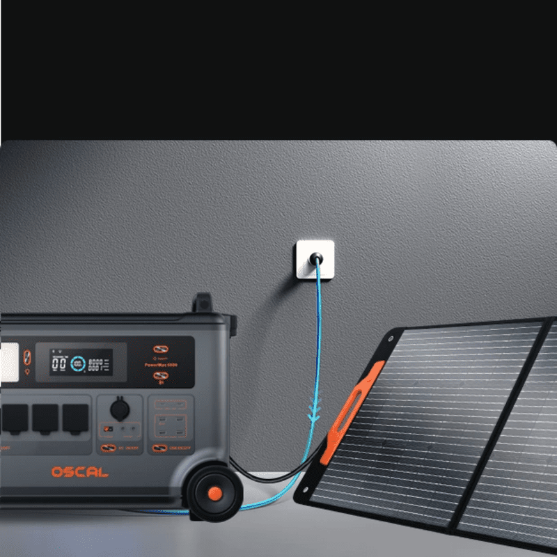 OSCAL PowerMax 6000 and PM400W Solar Panel OSCAL PowerMax 6000 and PM400W Solar Panel