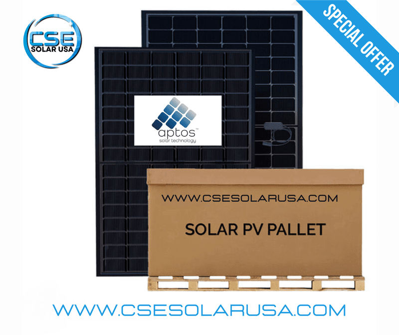 Aptos 440w aptos 440W Bifacial Solar Panels Black | Up to 550W with Bifacial Gain | DNA-120-BF10-440W