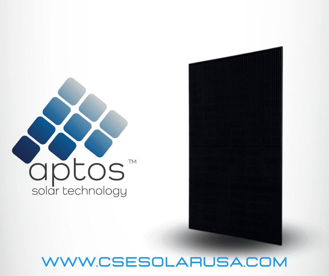 DNA-120-BF10-440W aptos 440W Bifacial Solar Panels Black | Up to 550W with Bifacial Gain | DNA-120-BF10-440W