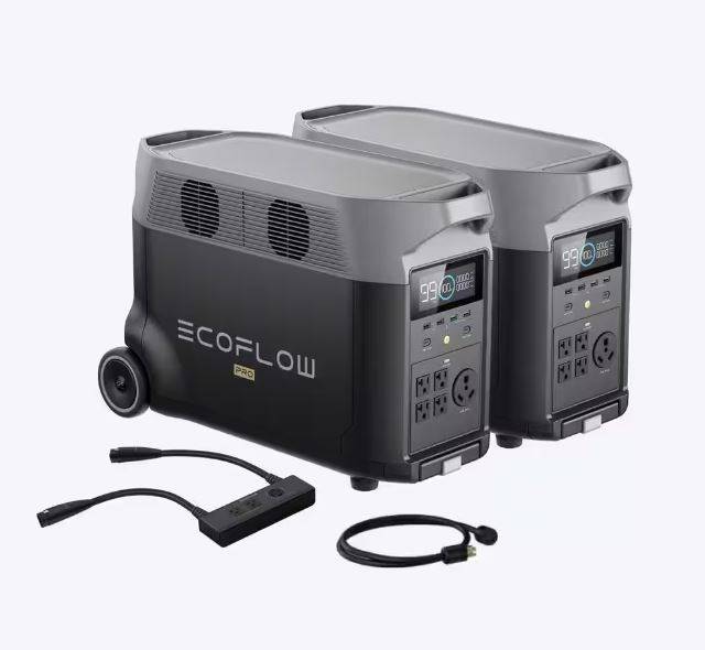 EcoFlow 3600W Output 7200W Peak Push-Button Start Battery Generator DELTA Pro 2 with Double Voltage Hub for Home, Camping, RVs EcoFlow 3600W Output 7200W Peak Push-Button Start Battery Generator DELTA Pro 2 with Double Voltage Hub for Home, Camping, RVs