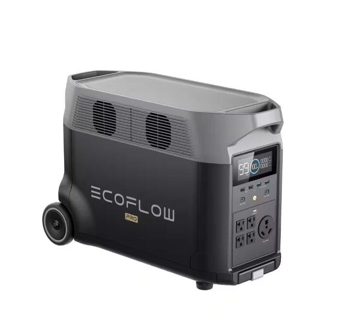 EcoFlow Battery Solar Generator DELTA Pro 3600Wh Solar, 3600W Output, LFP Power Station, Home Backup, Camping, Push-Button Start EcoFlow Battery Solar Generator DELTA Pro 3600Wh Solar, 3600W Output, LFP Power Station, Home Backup, Camping, Push-Button Start
