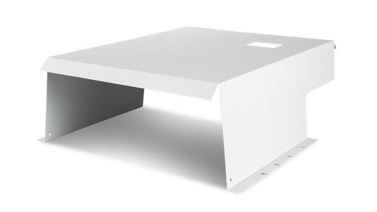 fronius-symo-shade-cover-7035fs-(symo-10-24k)-(sku-part-number-ca2,0201,5443) Fronius White 7035FS Shade Cover for Symo 10–24 kW Inverters – Powder-Coated Aluminum Rooftop Protection