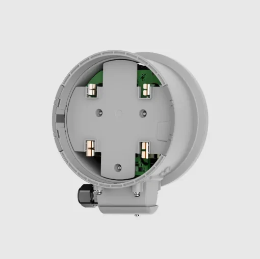 IQ-Meter-Collar-510x509 Front-view of Enphase MC-200-011-V01 Meter Collar with integrated Microgrid Interconnection Device.