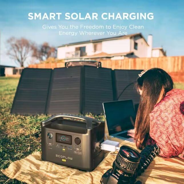 EcoFlow 600W Output 1200W Peak Push-Button Start Battery Generator RIVER Pro Fast Charging for Home Backup Power, Camping, RVs EcoFlow 600W Output 1200W Peak Push-Button Start Battery Generator RIVER Pro Fast Charging for Home Backup Power, Camping, RVs