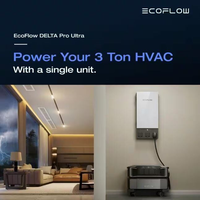 EcoFlow Battery Generator Delta Pro Ultra Battery Pack 6144Wh Solar Generator, 7200W Output,LFP,Home Backup, Push-Button Start EcoFlow Battery Generator Delta Pro Ultra Battery Pack 6144Wh Solar Generator, 7200W Output,LFP,Home Backup, Push-Button Start