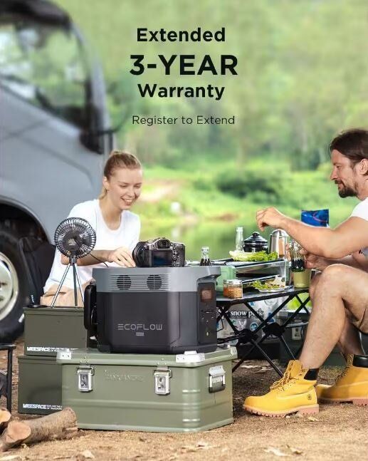 EcoFlow 2000W Output 5000W Peak Push-Button Start Battery Generator DELTA Max 1600 for Home Backup, Camping & RVs EcoFlow 2000W Output 5000W Peak Push-Button Start Battery Generator DELTA Max 1600 for Home Backup, Camping & RVs