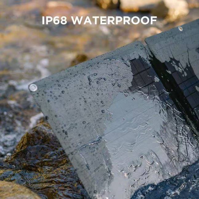 EcoFlow 220-Watt Monocrystalline Silicon Solar Panel with 21.8-Volt Output Waterproof IP68 Solar Charger for Solar Generator EcoFlow 220-Watt Monocrystalline Silicon Solar Panel with 21.8-Volt Output Waterproof IP68 Solar Charger for Solar Generator