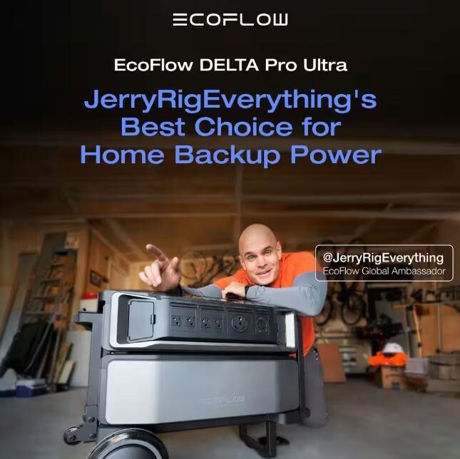 EcoFlow Battery Generator Delta Pro Ultra Battery Pack 6144Wh Solar Generator, 7200W Output,LFP,Home Backup, Push-Button Start EcoFlow Battery Generator Delta Pro Ultra Battery Pack 6144Wh Solar Generator, 7200W Output,LFP,Home Backup, Push-Button Start