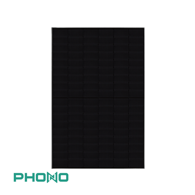 Phono Solar 440W N-Type TOPCon Monocrystalline Bifacial Solar Panel – 108 Half-Cut Cells Dual Glass All-Black Design