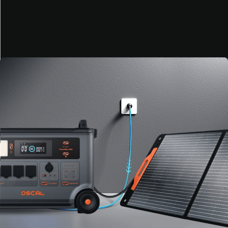 OSCAL PowerMax 6000 and PM400W Solar Panel OSCAL PowerMax 6000 and PM400W Solar Panel